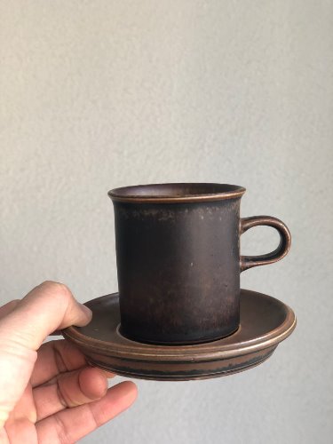 60s arabia finland cup and saucer(tall size)