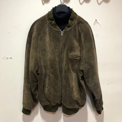 90s polo suede leather blouson(about 110)