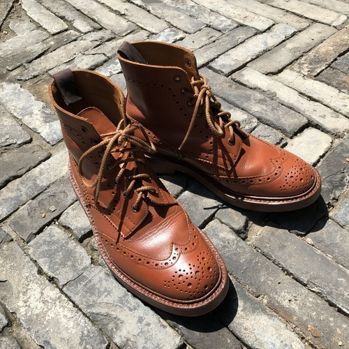 Trickers Stow Marron Country Brogue Boot