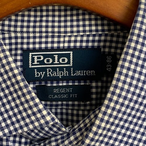 Polo Ralph Lauren ginham check dress shirt (110size)