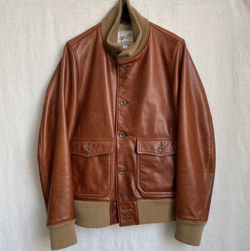 slater and son leather jacket(made by 골든베어) 105size