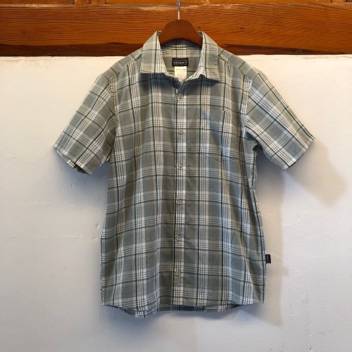 patagonia cotton/poly check s/slv shirt (95 - 100)