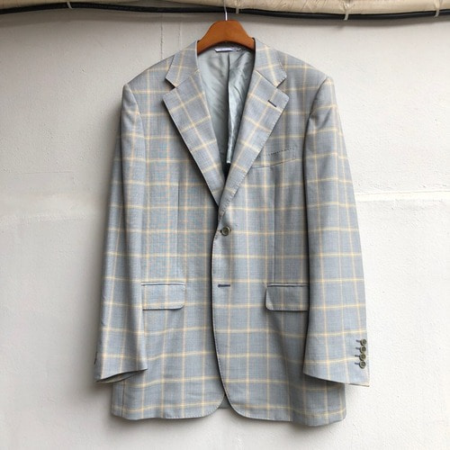 Canali summer wool check pattern jacket (105)