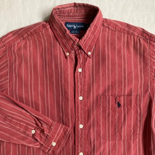 polo cotton stripe pattern shirt (105 size)