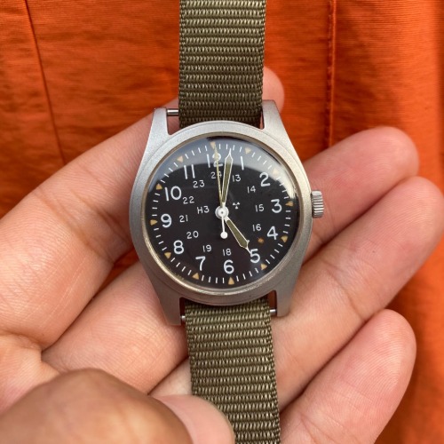 70s VTG hamilton original military watch(수동) mil-w-46374 B