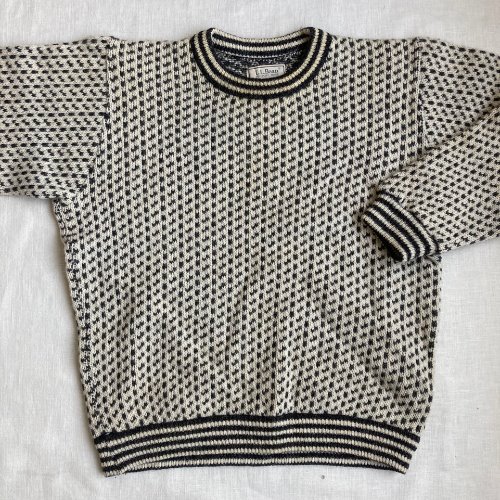 ll bean norwegian crewneck sweater (100 size)