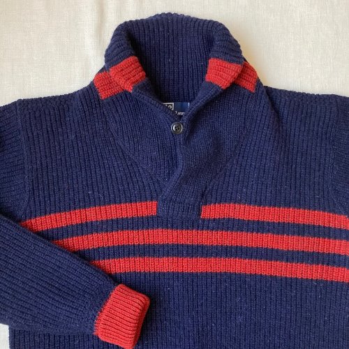 polo wool shawl collar knit (100 size)