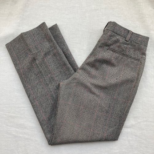 jpress glen check wool trouser (30 inch)