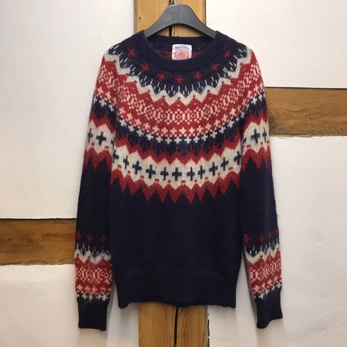 Jpress pattern shaggy dog sweater (95-100)