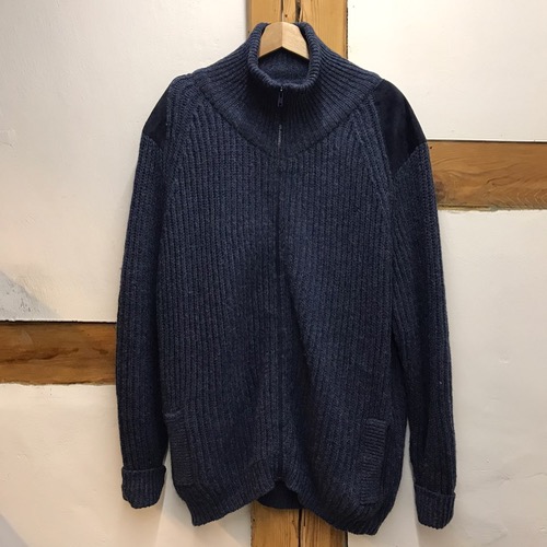 Brenire Scotland wool high neck zip up knitwear (105이상)