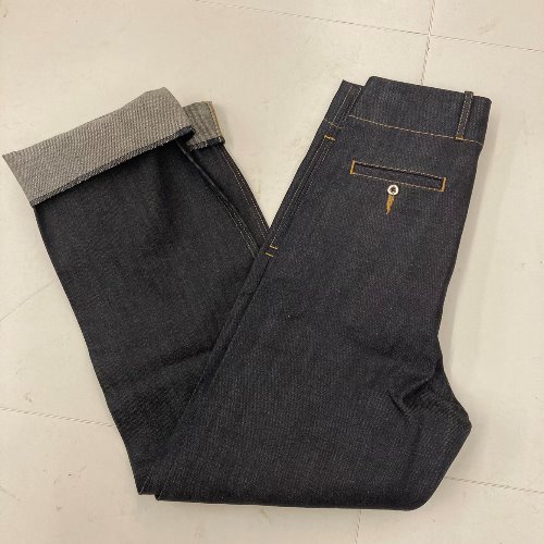 groovin high 1940s jail style denim trouser (33-34 inch)