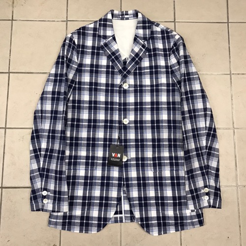 Van cotton/linen plaid 3B sport jacket 새상품 (95)