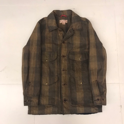 Filson waxed cotton plaid hunting jacket (95)