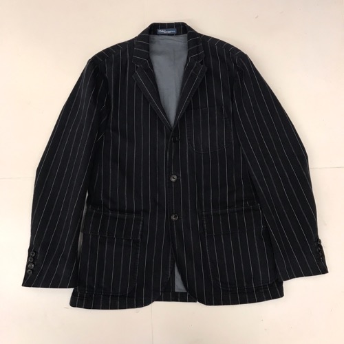 Polo Ralph lauren cotton pinstripe 3B naval tailoring jacket (105)