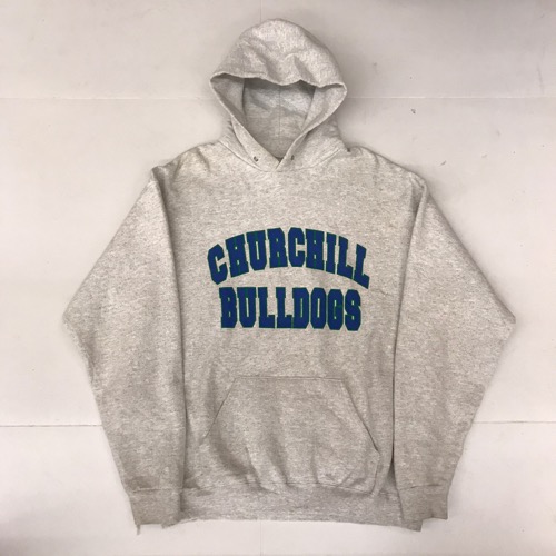 Lee cotton damaged hoodie ‘ Churchill bulldogs ‘ (100-105)