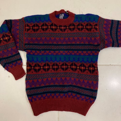 gap fair isle sweater (95-100 size)