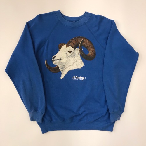 80s hanes 50/50 sweatshirt ‘ Alaska mountain goat ‘ (100-105)
