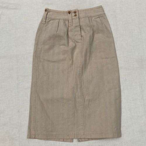 margaret howell herringbon twill skirt (28-29 inch)
