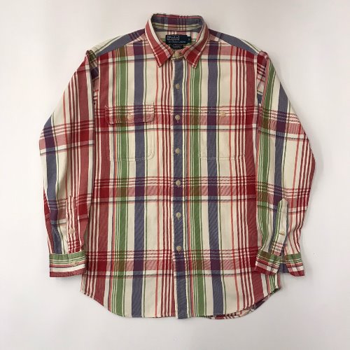 polo heavy cotton check work shirt (100 size)