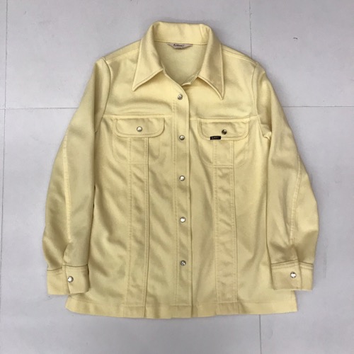 Lee riders cotton/poly pearl snap button wide collar jacket ( for women)