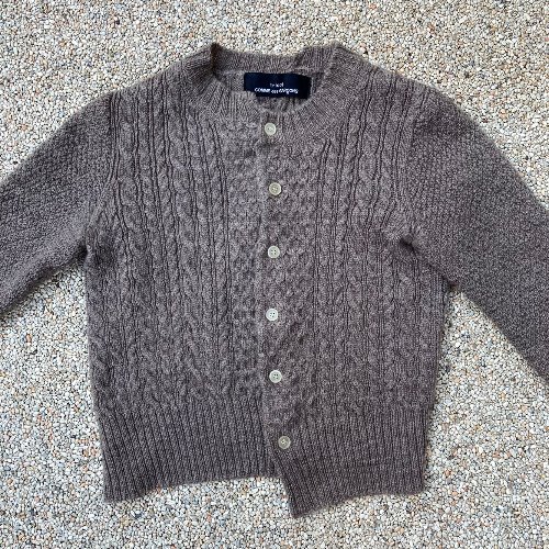 tricot comme des garcons wool knit cardigan (55 size)
