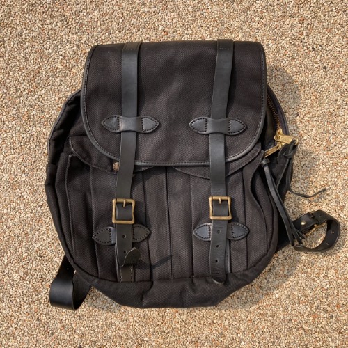filson rugged twill rucksack backpack black