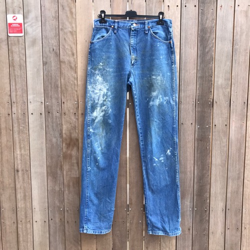 90s wrangler 13mwz painted worker jean