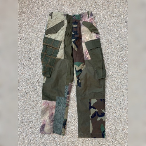 maharishi upcycled patchwork cargo pants (medium)