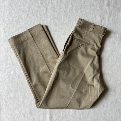 60s original us army officer khaki chino pants deadstock(26-27 inch)