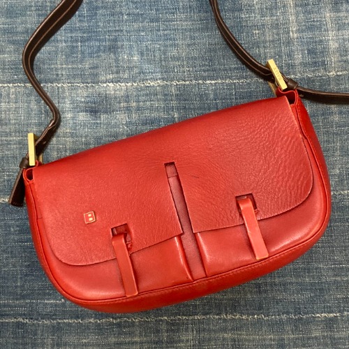 BALLY leather baguette bag