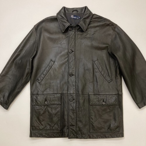 polo leather jacket black (105-110 size)