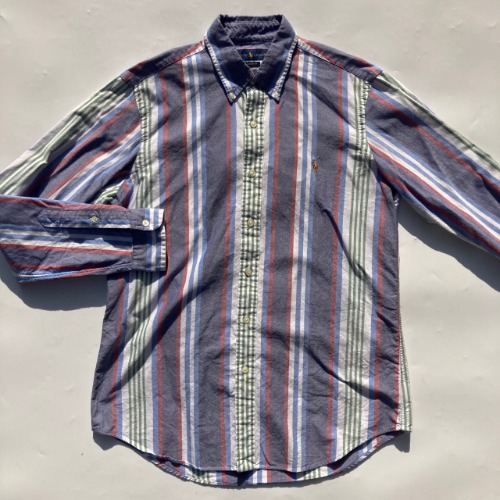 polo oxford cotton stripe shirt classic fit (100-105 size)