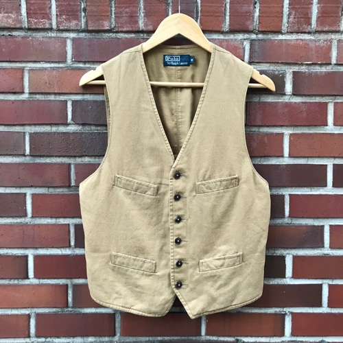 Polo Ralph Lauren cotton/linen vest chinch back (95-100)