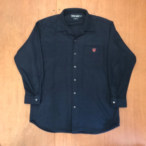 Polo golf fleece polyester embroidered camp collar shirt (105)