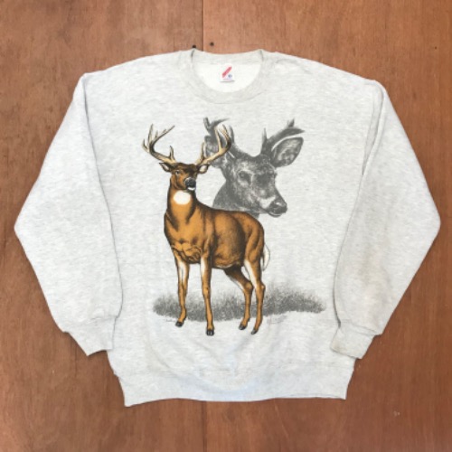 90s jerzees 50/50 sweatshirt ‘ white tailed deer ‘ (105)