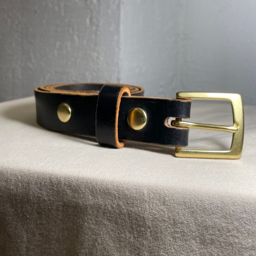 brass leather belt (35-41 inch)
