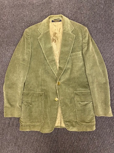 70~80s Brooks brothers brooksgate green corduroy 2button jacket (100추천)