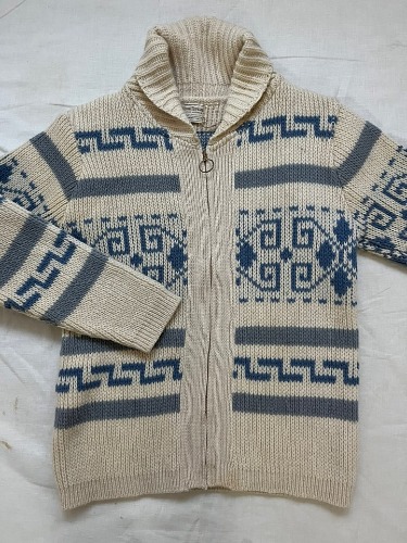 70s pendleton Westerley Jacquard-Knit Wool Cardigan (L size, 105 추천)