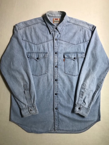 90s levis denim western work shirt(L size, 105 추천)