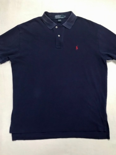 Polo Ralph Lauren faded navy polo shirt (L size, 103~105 추천)