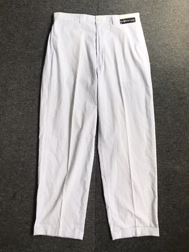 NOS 80s Polo Ralph Lauren seersucker pants USA made (34/34 size, 34인치 추천)
