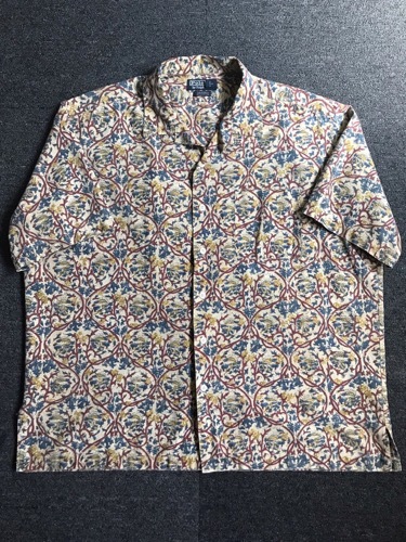 Polo Ralph Lauren cotton pattern camp collar shirt (XL size, 105~ 추천)