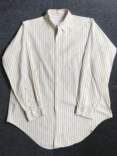 90s brooks brothers striped ocbd shirt (16-3 size, 103 추천)