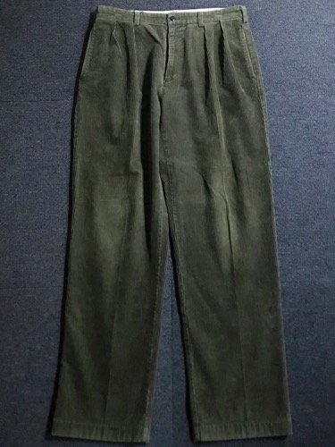 Polo Ralph Lauren dark olive 2pleats corduroy pants (~34인치 추천)