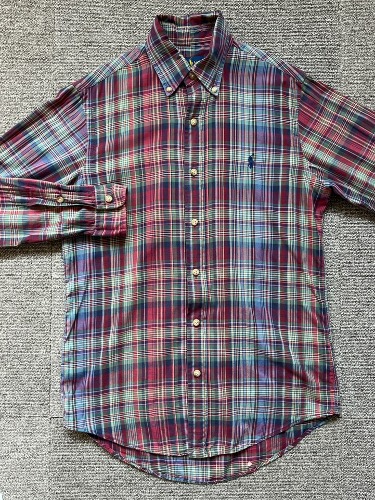 polo cotton check shirt (XS size, 95 추천)