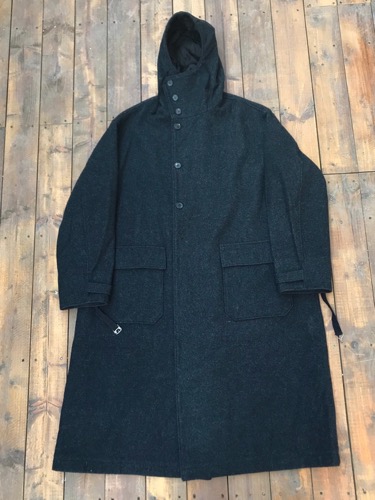 y&#039;s for men yohji yamamoto sample wool hooded coat