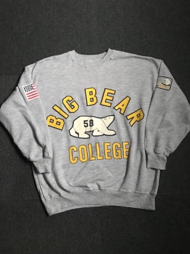 50/50 drop shoulder ‘big bear college’ sweatshirt (~103 추천)