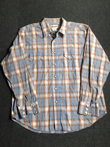 wrangler cotton plaid western shirt (~105 추천)