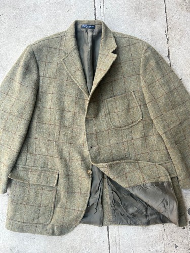 polo ralphlauren 3B tweed jacket (48 size, 110 추천)