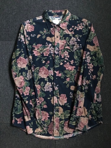 denim &amp; supply RL floral pattern corduroy western shirt (M size, ~103 추천)